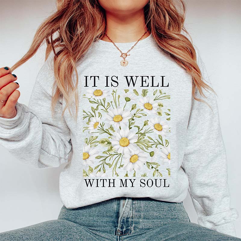 Vintage Floral Spiritual Faith Sweatshirt