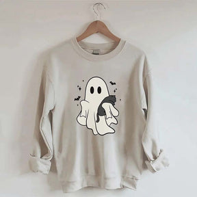 Cute Ghost Black Cats Halloween Sweatshirt