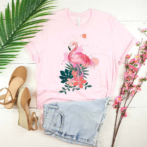 Watercolor Flamingo Gift T-Shirt