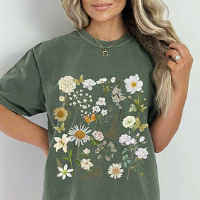 Wildflowers Botanical Nature Lover T-Shirt