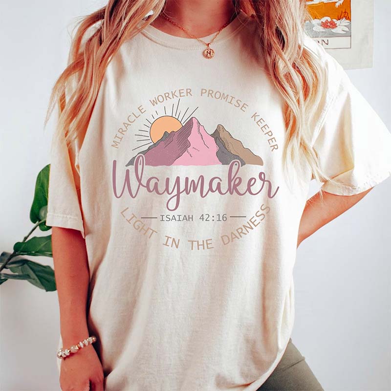 Waymaker Miracle Worker Christian Lovers T-Shirt