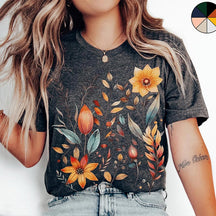 Oversized Wildflower Autumnal Flower T-Shirt