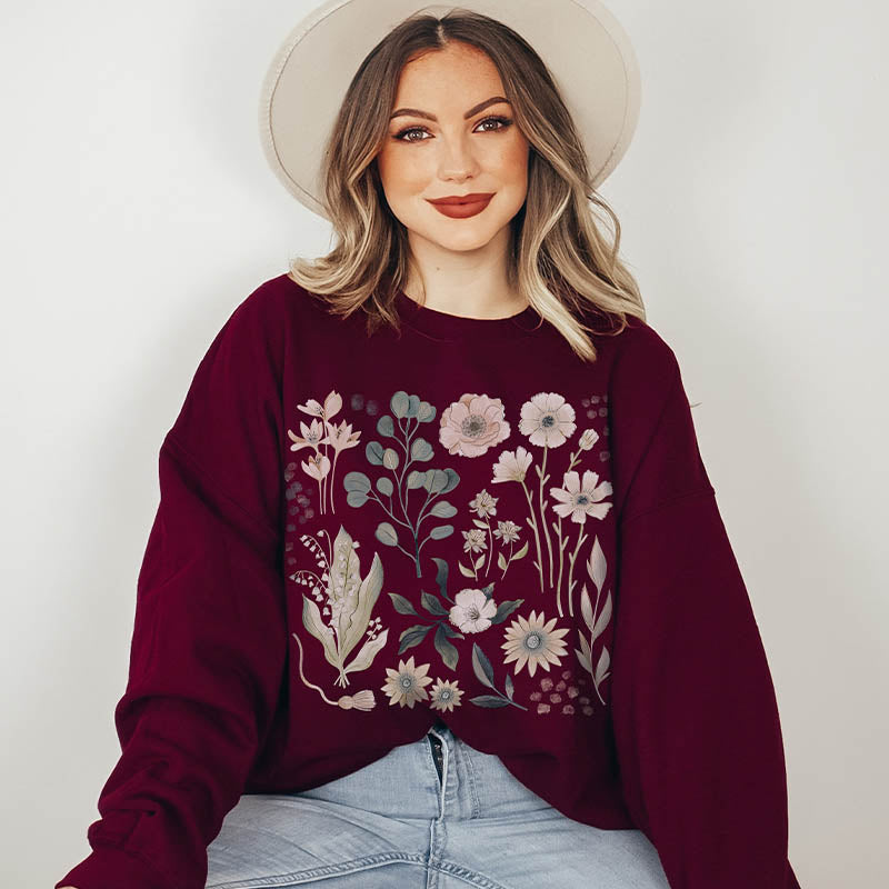 Watercolor Wildflower Lover Sweatshirt