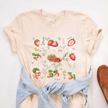 Strawberry Summer Fruit Foodie T-Shirt