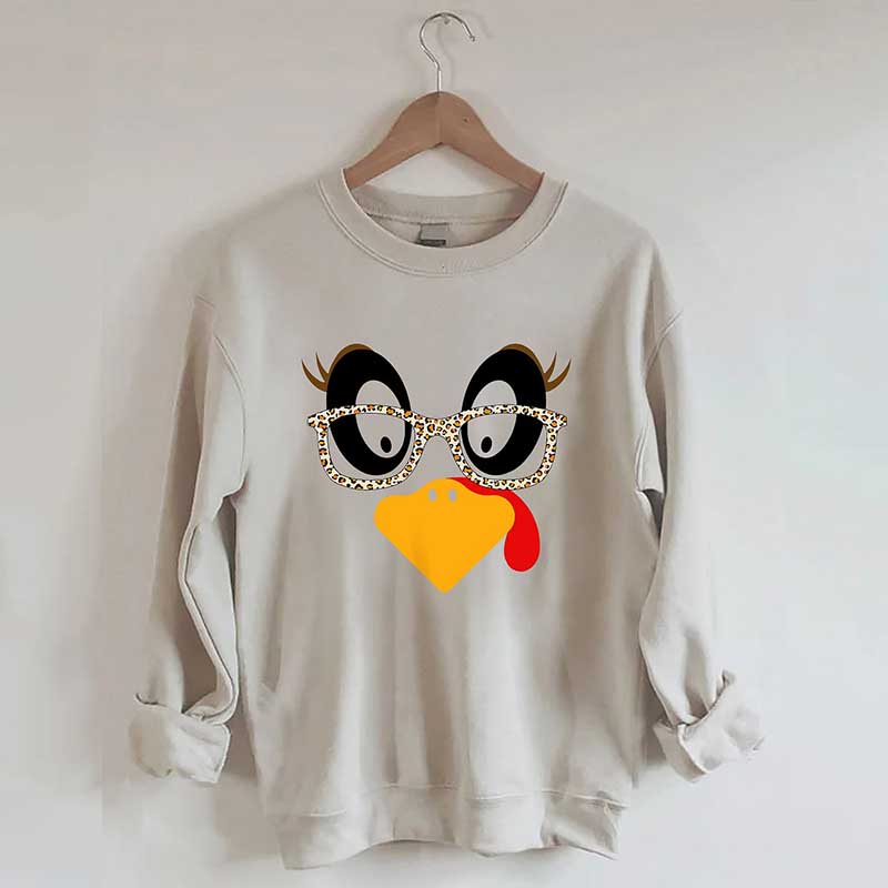 Cute Turkey Fall Thanksgiving Sweatshirt