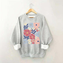 Retro Abstract Daisy Flower Sweatshirt