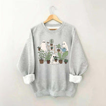 Ghost Houseplant Lover Gardening Sweatshirt