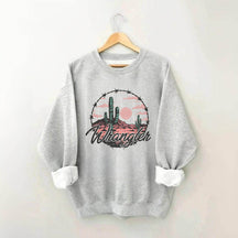 Distressed Western Cowgirl Sweatshirt