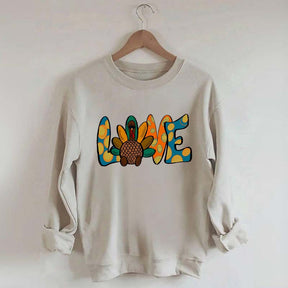 Love Turkey Thanksgiving Sweatshirt