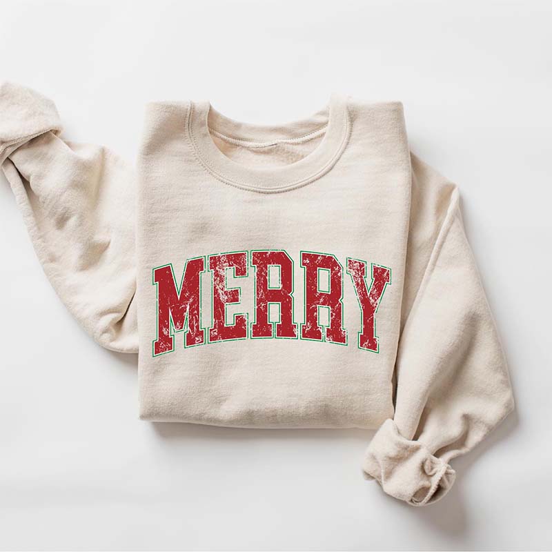 Retro Merry Christmas Sweatshirt