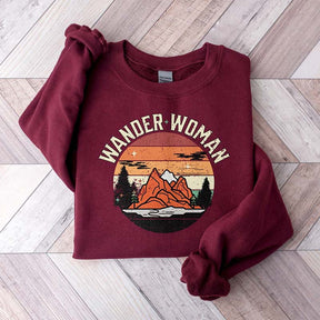 Wander Woman Hiking Outdoorsy Sweatshirt