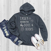 Dogs And Books Reading Hoodie