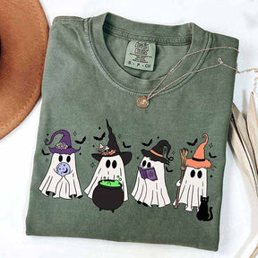 Womens Halloween Party Ghost T-Shirt