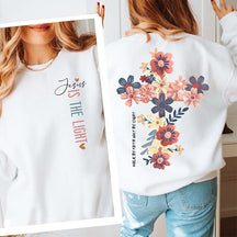 Jesus is the Light Floral Sweatshirt