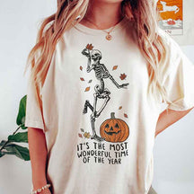 Its The Most Wondrful Time Skeleton T-Shirt