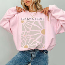 Boho Flowers Grow In Grace Sweatshirt