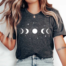 Mystic Moon Phase Cute Boho T-Shirt