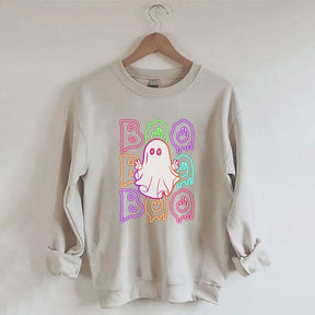 Halloween Neon Boo Sweatshirt