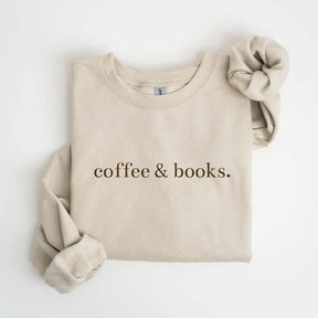 Cute Coffee & Books Lover Sweatshirt