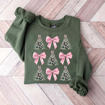 Coquette Bow Christmas Sweatshirt