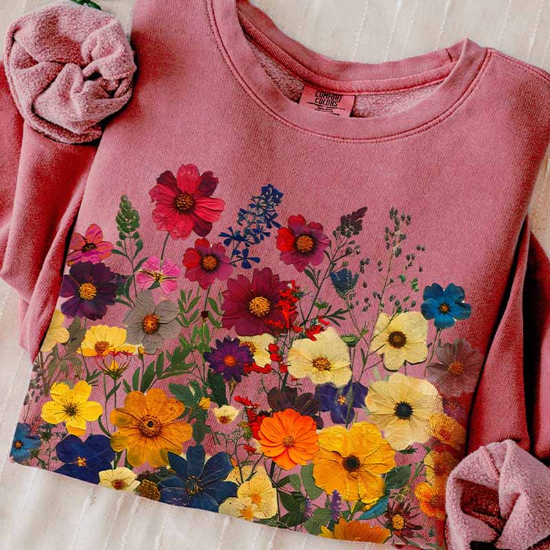 Comfort Colors Boho Garden Botanical Sweatshirt