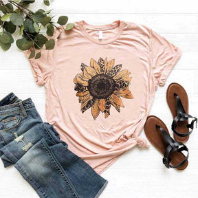 Sunflower Leopard Plant Lover T-Shirt