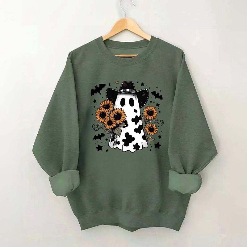 Western Halloween Cowboy Ghost Sweatshirt