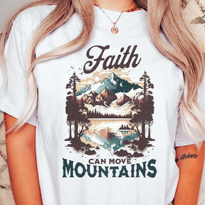 Faith Can Move Mountains Bible T-Shirt