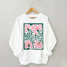 Bright Abstract Flower Botanical Sweatshirt