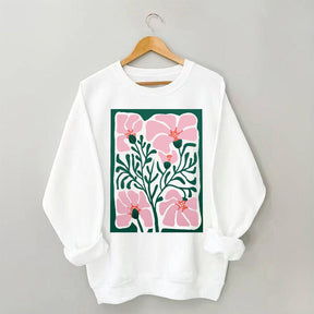 Bright Abstract Flower Botanical Sweatshirt