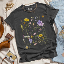 Granola Girl Boho Wildflower Botanical Floral T-Shirt