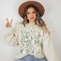 Cottagecore Winter Floral Sweatshirt