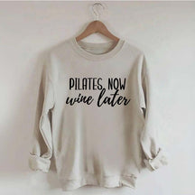 Pilates Now Wine Lates Sweatshirt