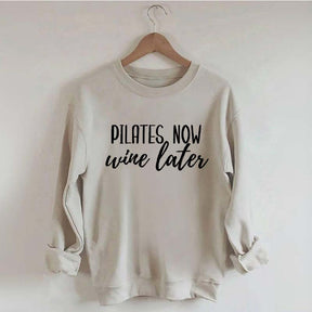 Pilates Now Wine Lates Sweatshirt