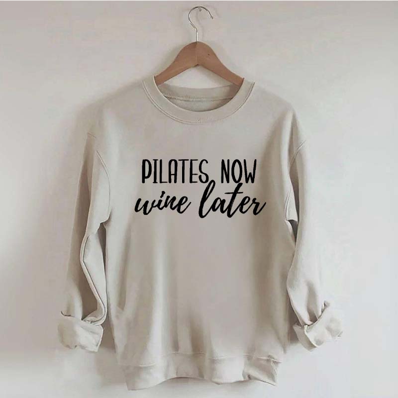 Pilates Now Wine Lates Sweatshirt