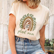 Plant Mom Nature Rainbow T-Shirt