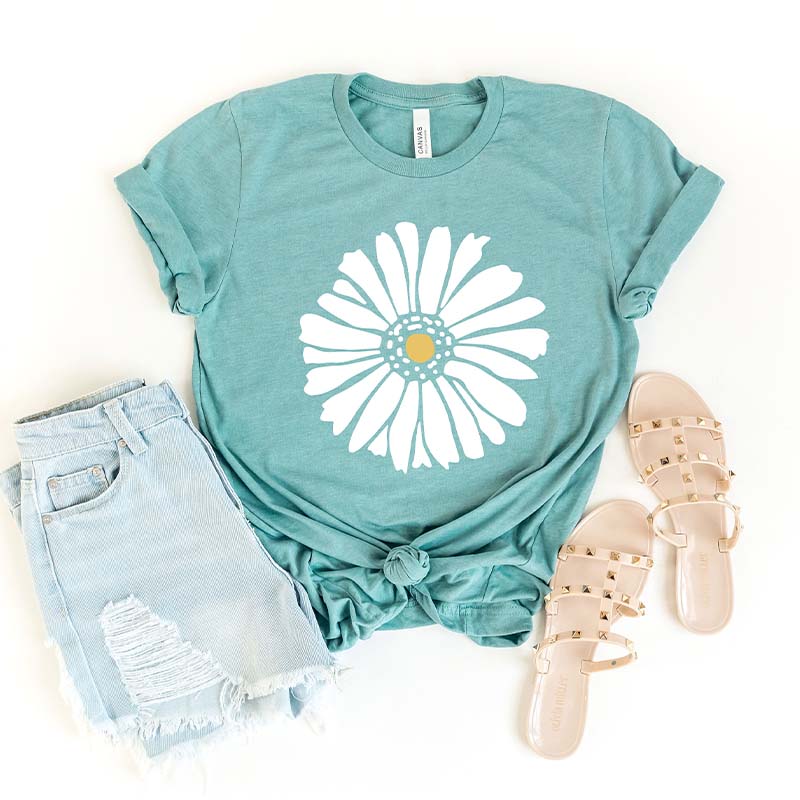 White Flower Summer and Spring T-Shirt