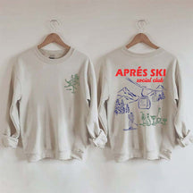 Vintage Inspired Apres Ski Social Club Sweatshirt