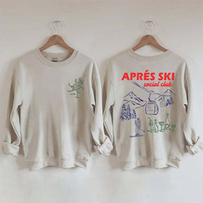 Vintage Inspired Apres Ski Social Club Sweatshirt