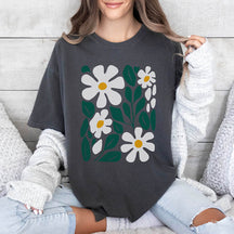 Floral Spring White Daisy T-Shirt