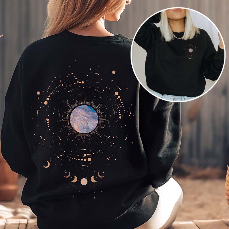 Moon Phase Witchy Celestial Sweatshirt