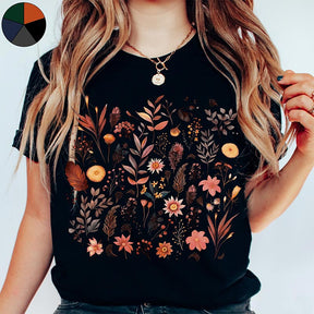 Autumnal Wildflowers Lover T-Shirt