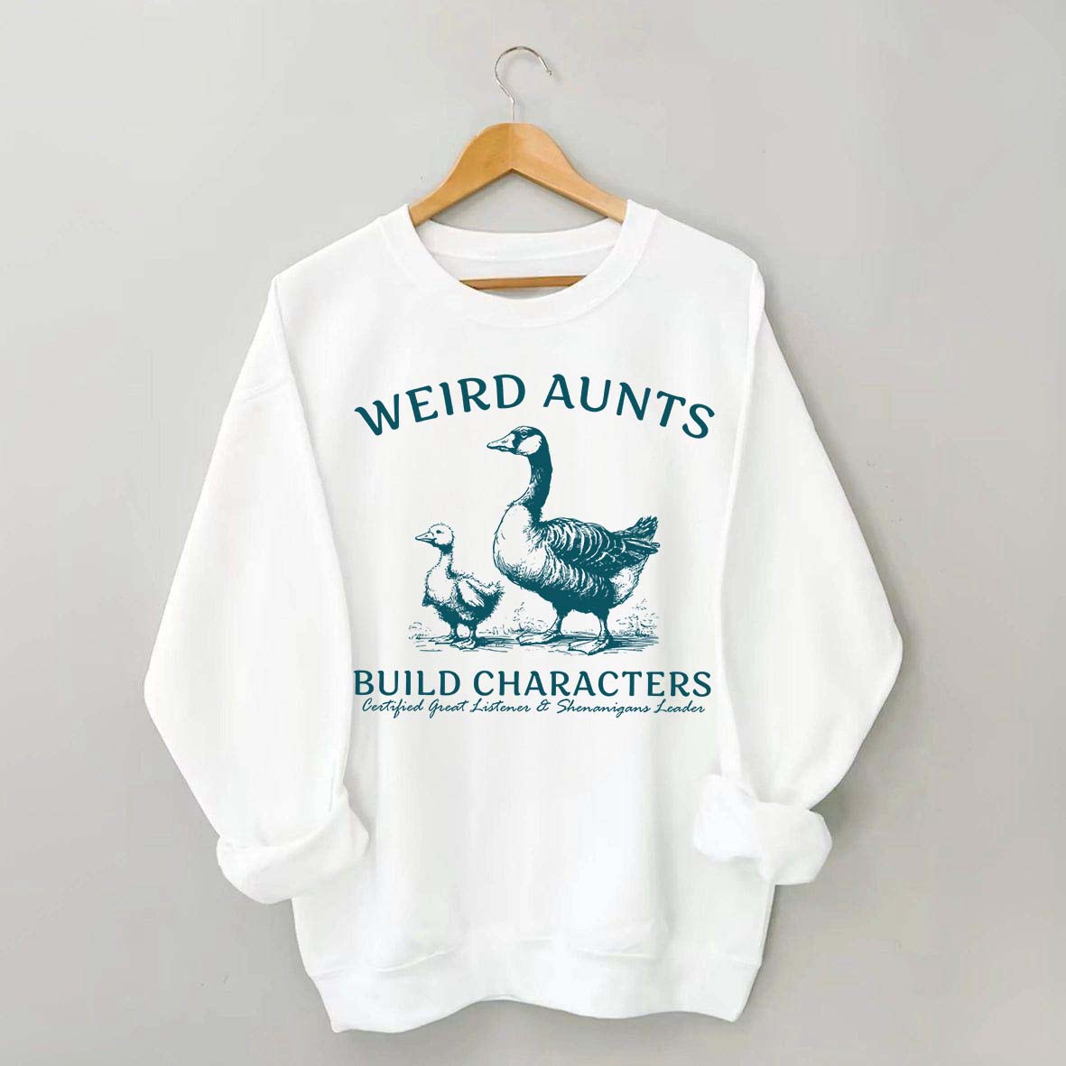 Weird Aunt Build Characters Sweatshirt