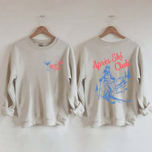 Vintage Style Ski Lodge Sweatshirt