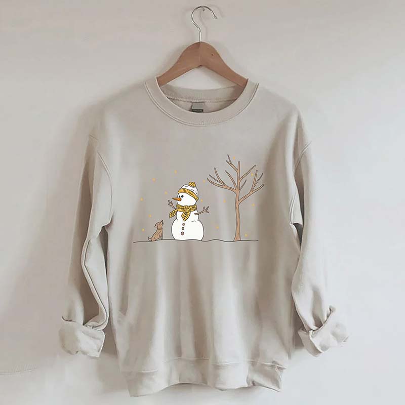 Christmas Snowman Dead tree Sweatshirt