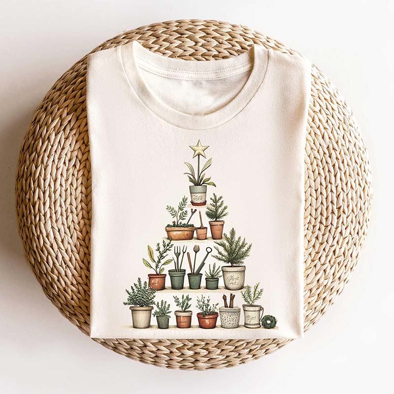 House Plant Christmas Tree T-Shirt