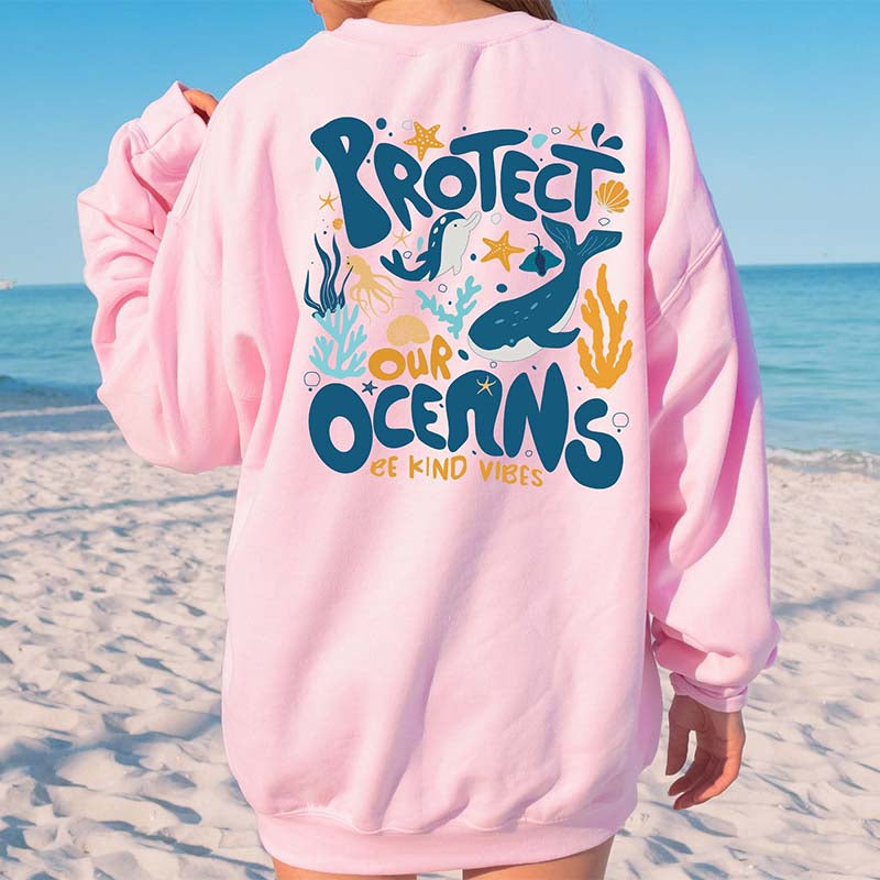 Protect Our Oceans Save The Shark Sweatshirt