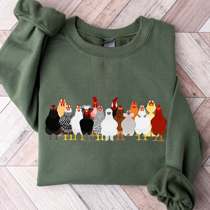 Chicken Funny Farmer Farm Sweatshirt