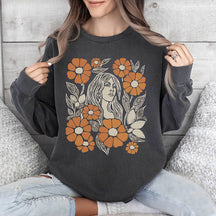 Unisex Wildflower Print Sweatshirt