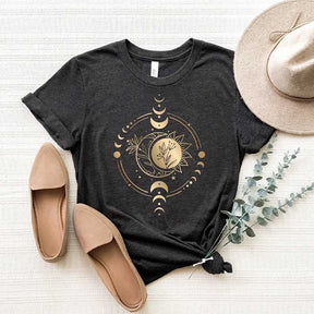 Mystic Moon And Sun Spiritual T-Shirt